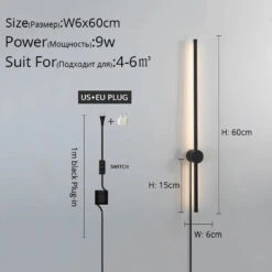 Simple Avec Prise Applique Murale LED Moderne Lumières Salon étude Chambre Chevet Couloir Allée Salon Cuisine Lampe éclairage Intérieur -Lumeers Boutique Hf6aa0bef28a641359678c123ef9e36d78