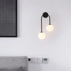 Applique Murale LED Moderne En Verre Laiteux