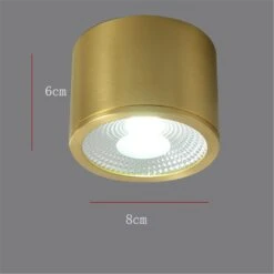 Spot Moderne LED Cylindrique En Métal Doré Tarm 23 Spot Moderne LED Cylindrique En Métal Doré Tarm -Lumeers Boutique Hff7041346d304df2afa0798ec05416cdD