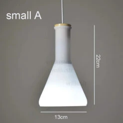 (mai80j) Suspension Avec Abat-jour En Verre Blanc Style Bouteille Nader