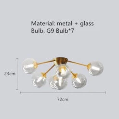 Plafonnier Moderne LED Avec Des Globes En Verre Vera 19 Plafonnier Moderne LED Avec Des Globes En Verre Vera -Lumeers Boutique PlafonniermoderneLEDavecdesglobesenverreVeradim2