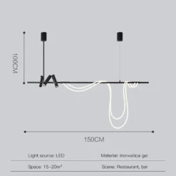 Suspension Led Moderne Pour Intérieur Long Et Simple 17 Suspension Led Moderne Pour Intérieur Long Et Simple -Lumeers Boutique S00216d1b50154132aac8c476bfe8b520d