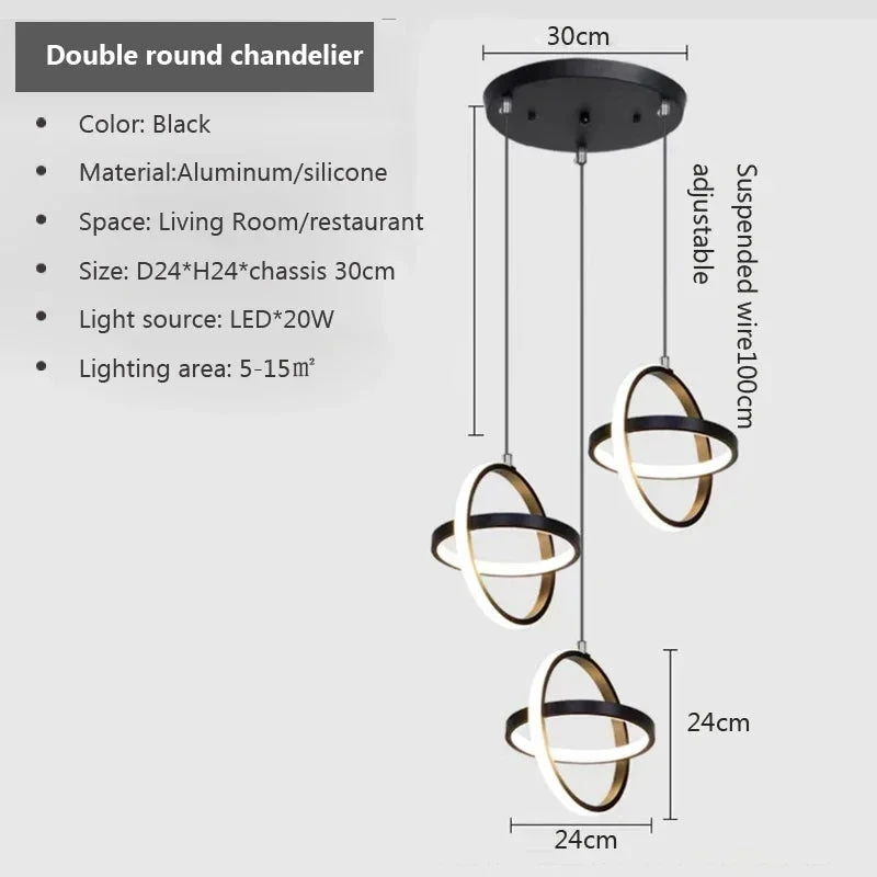 Lustre Moderne à LED Pour Un éclairage élégant Et Décoratif 10 Lustre Moderne à LED Pour Un éclairage élégant Et Décoratif – Image 8