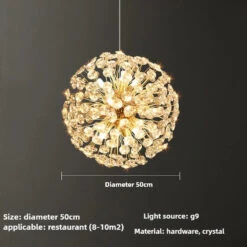 Lustre En Cristal Moderne En Forme De Pissenlit Créatif Et Atmosphérique 25 Lustre En Cristal Moderne En Forme De Pissenlit Créatif Et Atmosphérique -Lumeers Boutique S03a5233cb38245df94e6ba011d5ff756x