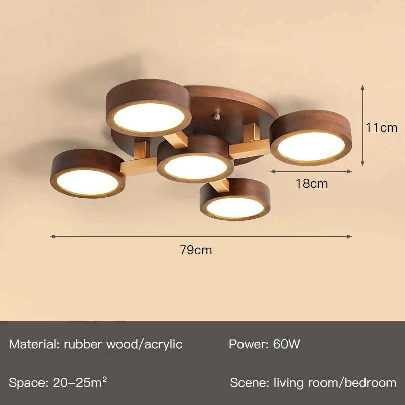 Lustre Led Moderne En Bois Pour Décoration Intérieure élégante 9 Lustre Led Moderne En Bois Pour Décoration Intérieure élégante – Image 7