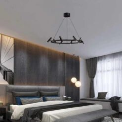 Suspension Led Nordique En Métal Noir Rotative Pour Intérieur 15 Suspension Led Nordique En Métal Noir Rotative Pour Intérieur -Lumeers Boutique S047dff4b58f24c24ac7e3d90a98517c2w