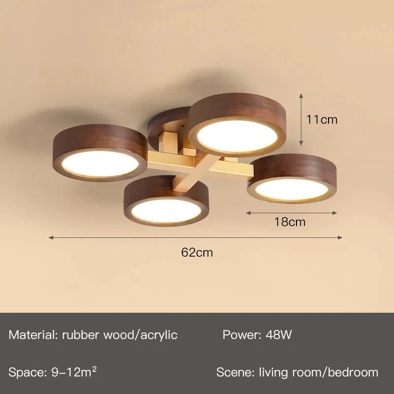 Lustre Led Moderne En Bois Pour Décoration Intérieure élégante 10 Lustre Led Moderne En Bois Pour Décoration Intérieure élégante – Image 8