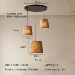 Suspension En Imitation Bois Style Japonais Wabi Sabi Décor Rétro 19 Suspension En Imitation Bois Style Japonais Wabi Sabi Décor Rétro -Lumeers Boutique S0728d268438749ef93ca59b522f3f604o