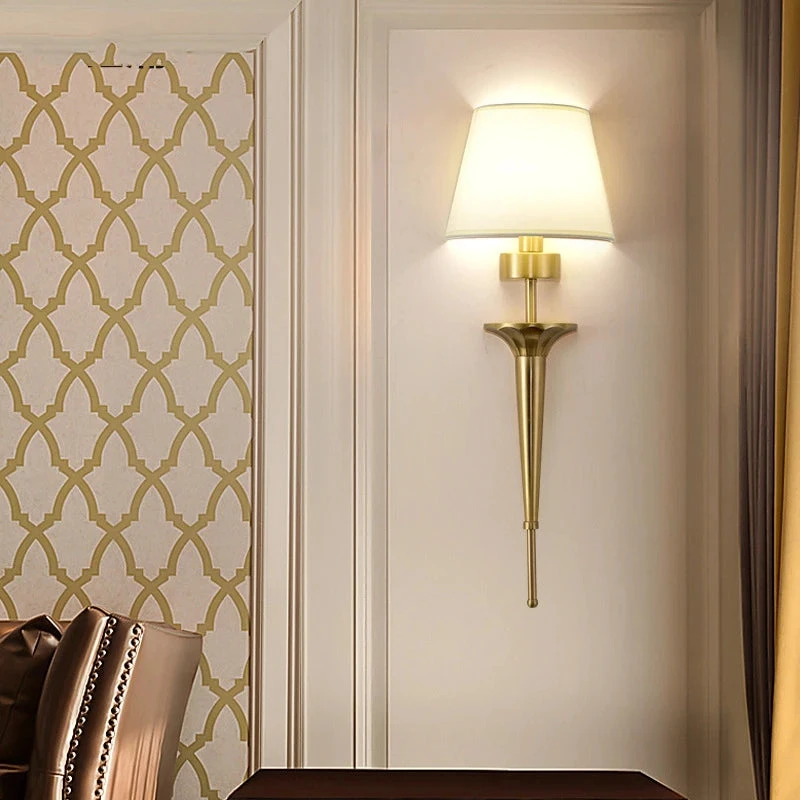 Applique Murale Moderne Style Américain En Cuivre Décor Nordique 6 Applique Murale Moderne Style Américain En Cuivre Décor Nordique – Image 4