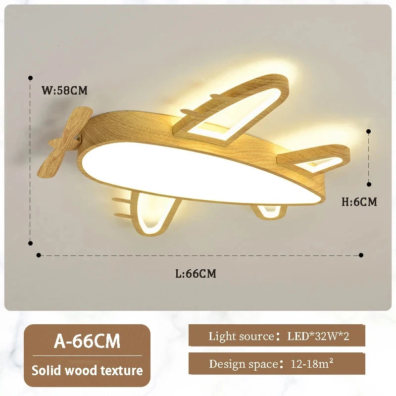 Plafonnier En Bois Massif Moderne Pour Chambre D'enfant Romantique 10 Plafonnier En Bois Massif Moderne Pour Chambre D'enfant Romantique – Image 8