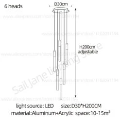 Lustre Led Minimaliste Moderne Pour Villa Restaurant Escalier 25 Lustre Led Minimaliste Moderne Pour Villa Restaurant Escalier -Lumeers Boutique S0921cec356e547279a5edab513b87d5fw