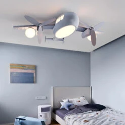 Plafonnier Moderne Avec Télécommande Pour Chambre D'enfant Style Nordique -Lumeers Boutique S093fce65e2094a61baef8ca324f37c2aN