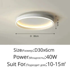 Plafonnier Led Nordique Moderne Pour Salon -Lumeers Boutique S09a5098f33ca4a48a761e4dc5d0d205ej