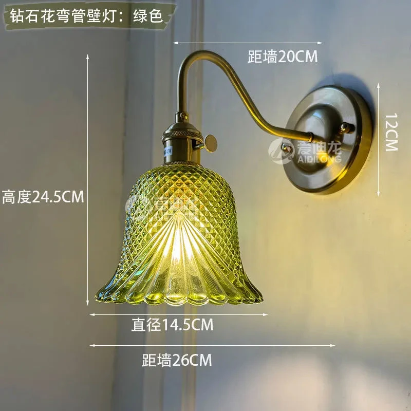 Applique Murale Nordique En Laiton Avec Abat-jour En Verre élégant 9 Applique Murale Nordique En Laiton Avec Abat-jour En Verre élégant – Image 7