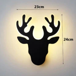 Applique Murale LED Créative En Forme De Cerf -Lumeers Boutique S0faf5124b4294451bd8b4038607c9d2cC