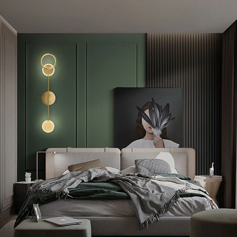 Applique Murale Moderne LED Circulaire En Métal Doré Sicily 8 Applique Murale Moderne LED Circulaire En Métal Doré Sicily – Image 6