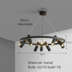 Lustre Led Moderne Design Industriel Pour Décoration Intérieure -Lumeers Boutique S105747f1ef68488aa889bd154fa8ba7br