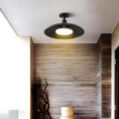 Plafonnier Led Rétro Ovni Pour éclairage Extérieur Jardin Balcon Cour