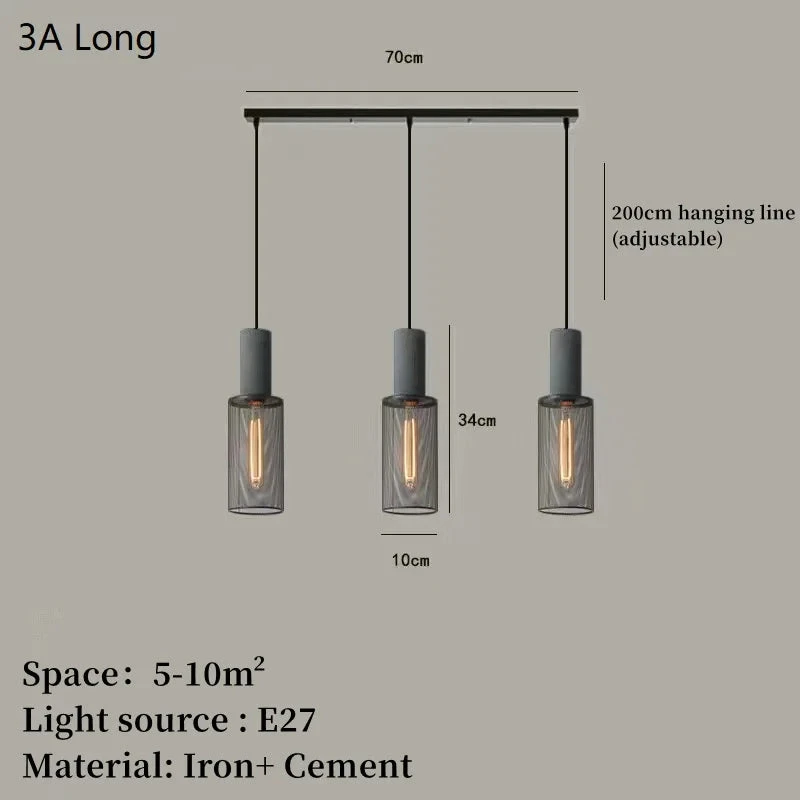 Suspension En Béton Industriel Avec Abat-jour En Fer 18 Suspension En Béton Industriel Avec Abat-jour En Fer – Image 16