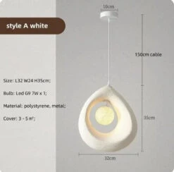 Lustre Led Japonais Créatif Pour Décoration Intérieure Artistique -Lumeers Boutique S138920742ecb4289b3d605437d976b84W