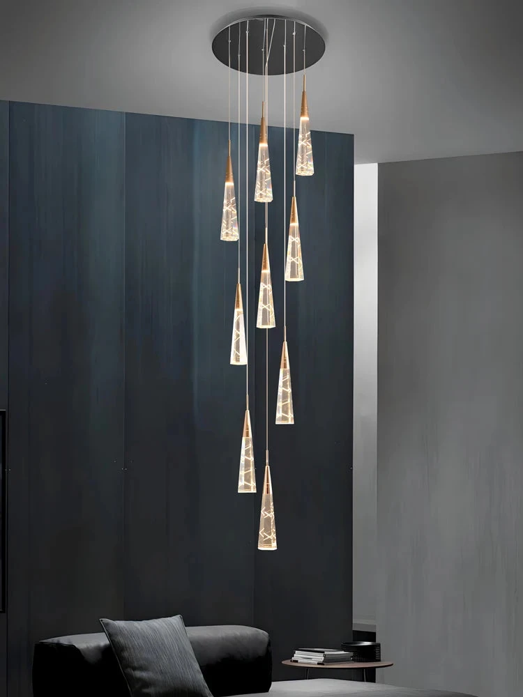 Lustre Moderne Suspendu à Branches Avec Longue Ligne à Led 3 Lustre Moderne Suspendu à Branches Avec Longue Ligne à Led