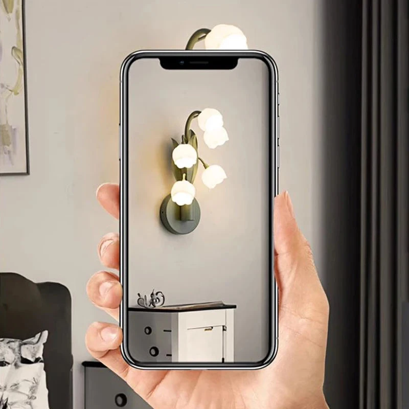 Applique Murale Led Style Rural Nordique Maison Fleurs Muguet 4 Applique Murale Led Style Rural Nordique Maison Fleurs Muguet â Image 2