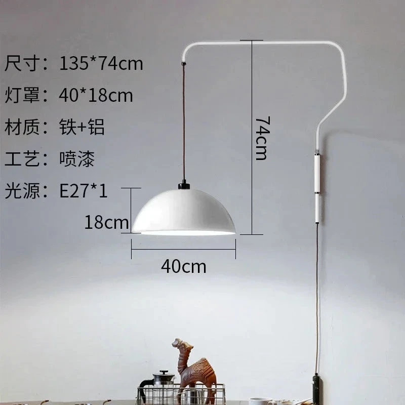 Applique Murale Moderne Industrielle à Bras Pivotant Et Abat-jour Pliable 10 Applique Murale Moderne Industrielle à Bras Pivotant Et Abat-jour Pliable – Image 8