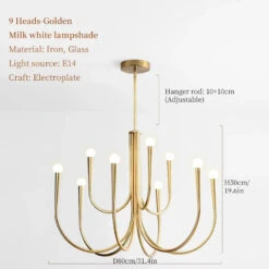 Lustre Suspendu En Forme De Bougie Style Français Décoratif Intérieur -Lumeers Boutique S164590e23c4f430ab6daf85369045694d