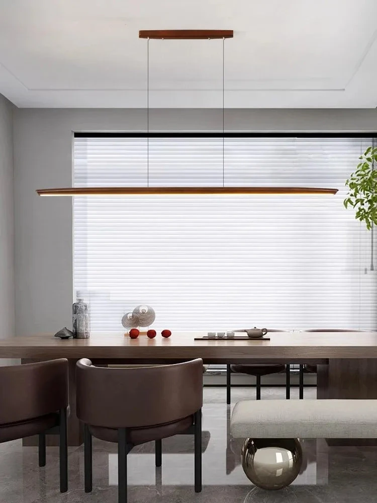 Lustre Suspendu En Bois Design Tendance Dimmable Pour Intérieur Moderne 7 Lustre Suspendu En Bois Design Tendance Dimmable Pour Intérieur Moderne – Image 5