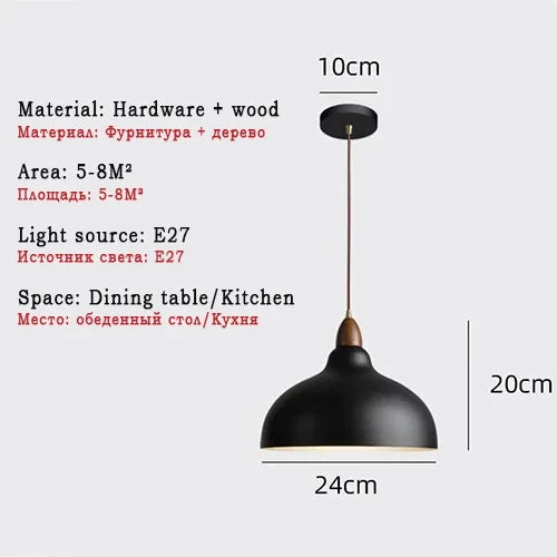 Lustre LED Nordique Lampes Suspendues Industrielles Luminaire D'intérieur Pour Salon Salle à Manger Cuisine Décor Noir Blanc Suspension 11 Lustre LED Nordique Lampes Suspendues Industrielles Luminaire D'intérieur Pour Salon Salle à Manger Cuisine Décor Noir Blanc Suspension – Image 9
