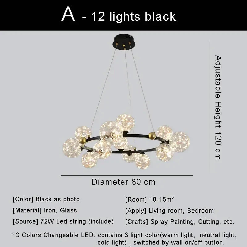 Lustre Led Moderne Design Nordique Pour Décoration Intérieure 18 Lustre Led Moderne Design Nordique Pour Décoration Intérieure – Image 16