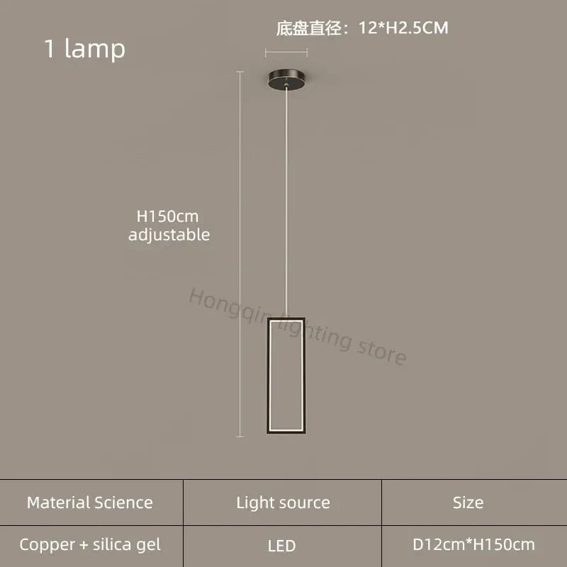 Lustre Moderne En Cuivre Avec éclairage LED Design élégant 18 Lustre Moderne En Cuivre Avec éclairage LED Design élégant – Image 16