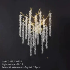 Lustre à Pampilles En Cristal Pour éclairage Intérieur à LED -Lumeers Boutique S18d10e3a1b8f430a9ab1cf4ad00a08a0H