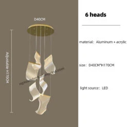 Suspension Moderne à Led Design éclairage Acrylique Profilé 24 Suspension Moderne à Led Design éclairage Acrylique Profilé -Lumeers Boutique S1a82813416524b7190308e7fe168f0c4w