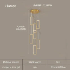 Lustre Moderne En Cuivre Avec éclairage LED Design élégant 34 Lustre Moderne En Cuivre Avec éclairage LED Design élégant -Lumeers Boutique S1b0aed53df304b5480af8f0f73bdb5c3u