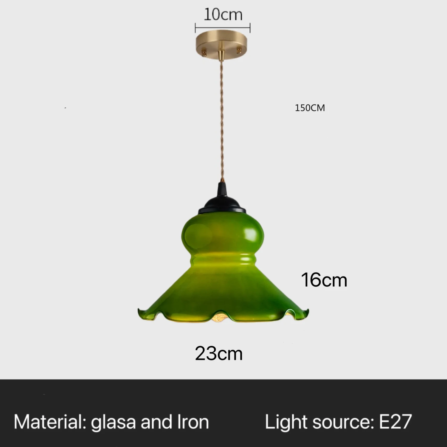 Suspension En Verre Vintage Loft Lampes Suspendues Pour Cuisine Restaurant Décoration Lustre De Plafond éclairage Nordique Américain 9 Suspension En Verre Vintage Loft Lampes Suspendues Pour Cuisine Restaurant Décoration Lustre De Plafond éclairage Nordique Américain – Image 7