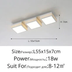 Plafonnier Led Carré Minimaliste Design Nordique éclairage Intérieur Luminaire Décoratif -Lumeers Boutique S1dba4adad9b947f5be9a021e4c035907L