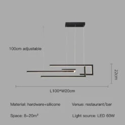 Suspension à Led Moderne Design Rectangulaire Intensité Variable 19 Suspension à Led Moderne Design Rectangulaire Intensité Variable -Lumeers Boutique S1deb4db4e295476b827c051a50ac69c4I