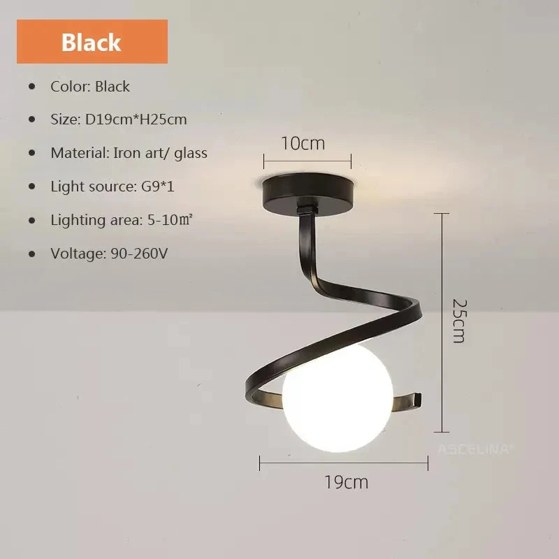 Plafonnier En Verre Moderne Minimaliste Noir Or 1/2 Têtes éclairage Intérieur Pour Couloir Allée Balcon Entrée Vestiaire Luminaires 14 Plafonnier En Verre Moderne Minimaliste Noir Or 1/2 Têtes éclairage Intérieur Pour Couloir Allée Balcon Entrée Vestiaire Luminaires – Image 12