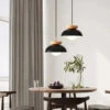 Suspension Moderne à Leds En Bois Avec Abat-jour Métal Minimaliste 2 Suspension Moderne à Leds En Bois Avec Abat-jour Métal Minimaliste -Lumeers Boutique S1e91868608ae4c2a99e9e857e9f09100w bbd48fed 4961 49d2 8779 1672b7860227