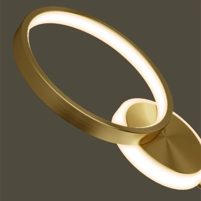 Applique Murale Moderne LED Circulaire En Métal Doré Sicily 12 Applique Murale Moderne LED Circulaire En Métal Doré Sicily – Image 10