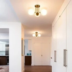 Plafonnier Semi-encastré En Forme De Haricot Magique Doré -Lumeers Boutique S202c1261410e411989564b3c6b053f3dh