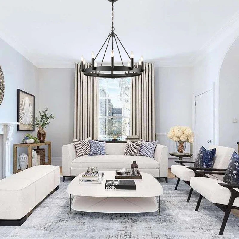 Suspension Vintage Rétro En Fer Forgé éclairage Intérieur En Led 7 Suspension Vintage Rétro En Fer Forgé éclairage Intérieur En Led – Image 5