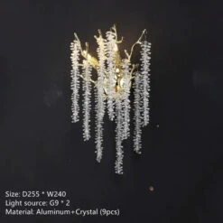 Lustre à Pampilles En Cristal Pour éclairage Intérieur à LED -Lumeers Boutique S210d5b1f23a04b7ebf1a6453ac2a44e6s