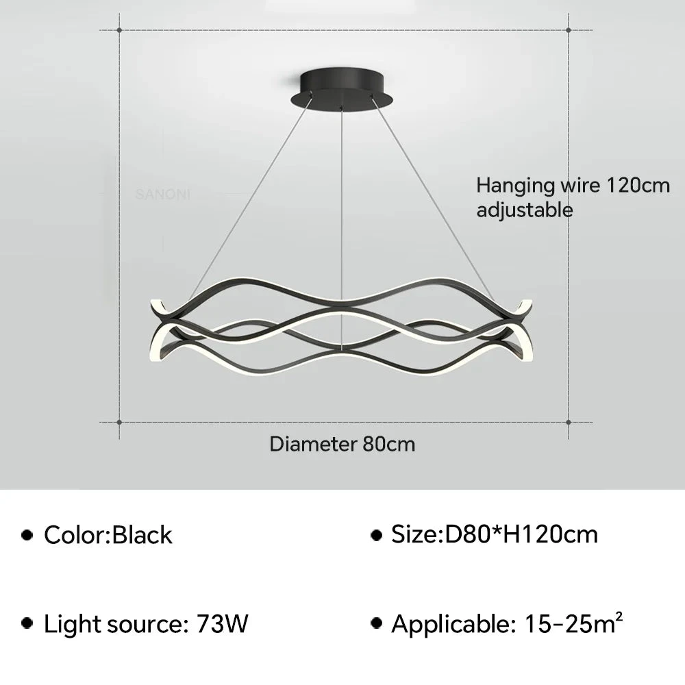 Suspension Moderne à Led Pour Décoration Intérieure élégante Et Luxueuse 18 Suspension Moderne à Led Pour Décoration Intérieure élégante Et Luxueuse – Image 16