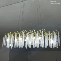 Lustre à Pampilles En Cristal Pour éclairage Intérieur à LED -Lumeers Boutique S21708b18a4da45e191a60bc3377dd107X