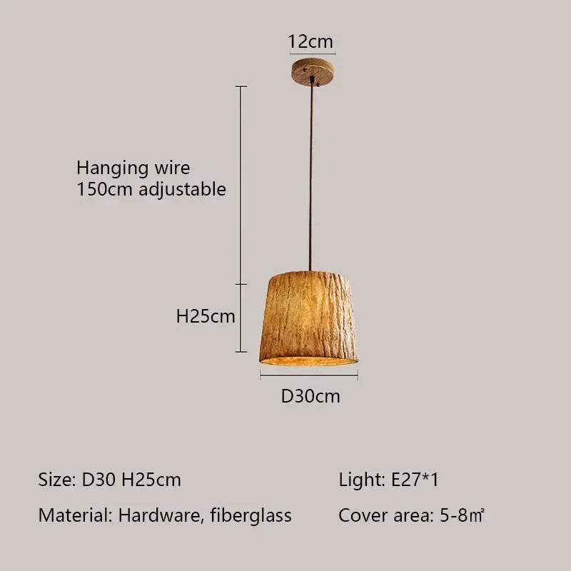 Suspension En Imitation Bois Style Japonais Wabi Sabi Décor Rétro 12 Suspension En Imitation Bois Style Japonais Wabi Sabi Décor Rétro – Image 10