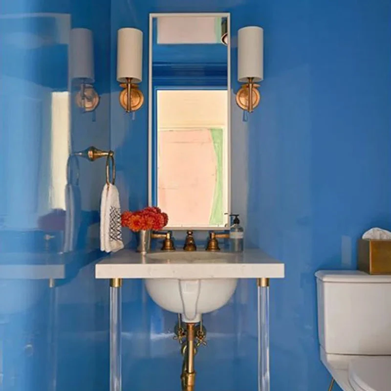 Applique Murale En Cuivre Avec Abat-jour En Tissu Moderne 4 Applique Murale En Cuivre Avec Abat-jour En Tissu Moderne – Image 2