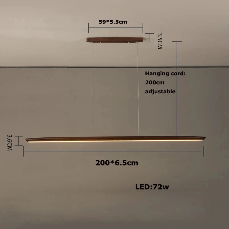 Lustre Suspendu En Bois Design Tendance Dimmable Pour Intérieur Moderne 9 Lustre Suspendu En Bois Design Tendance Dimmable Pour Intérieur Moderne – Image 7
