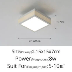 Plafonnier Led Carré Minimaliste Design Nordique éclairage Intérieur Luminaire Décoratif -Lumeers Boutique S24ab58ce78bc480bbf3eb615ec35a078Z